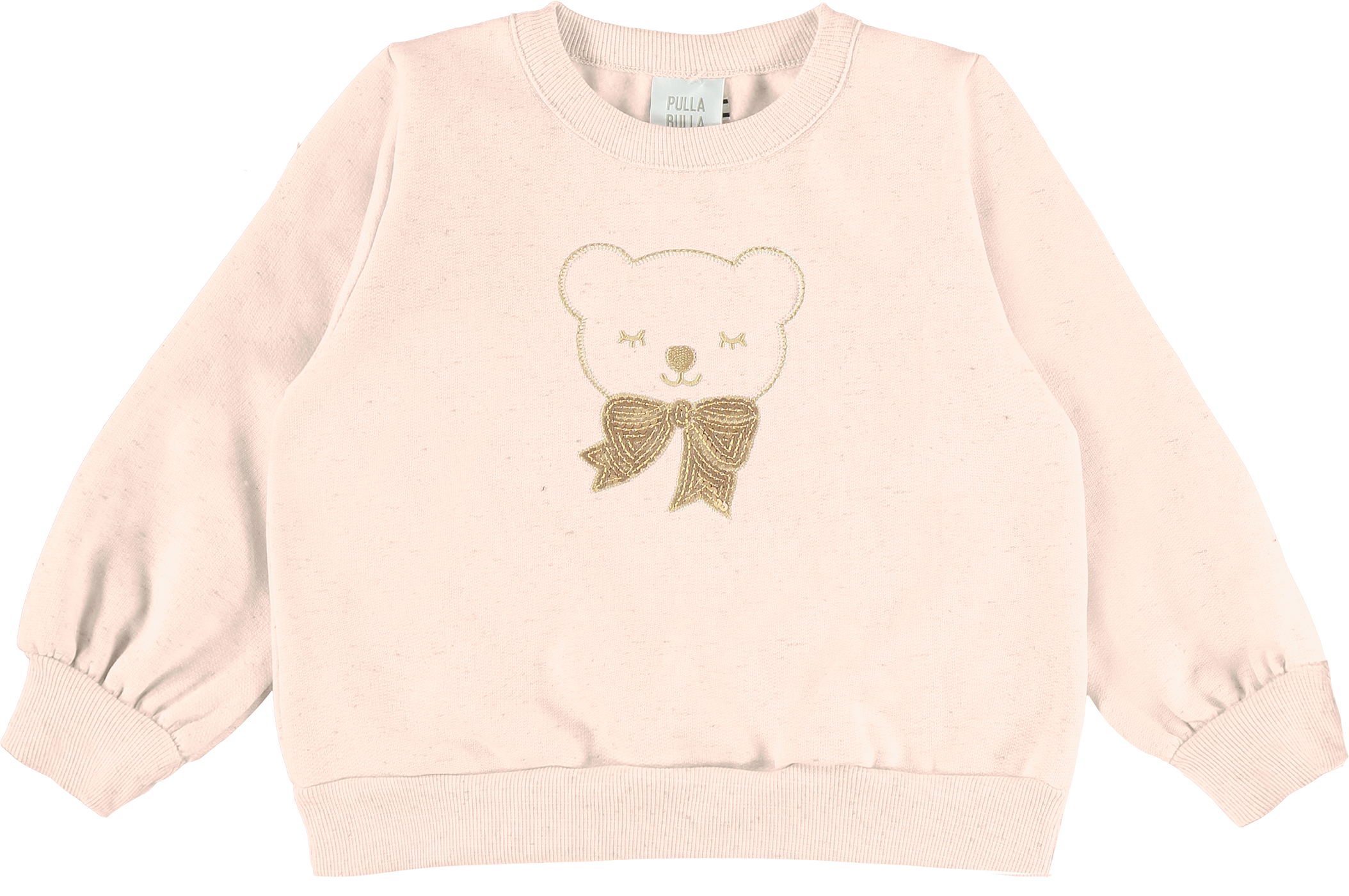 Conjunto Moletom Infantil Feminino Pulla Bulla Ursinha com Laço Bordado