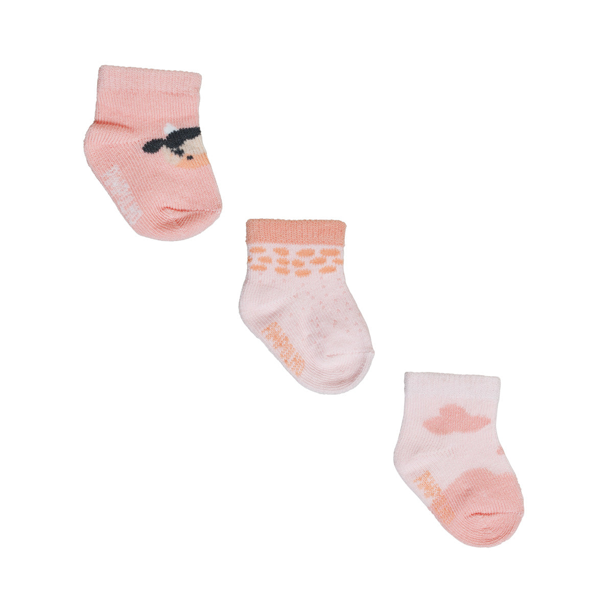 Kit Meia Infantil Feminina Pimpolho Colorida RN / Prematuro - Conforto e Proteção com 3&nbsp;Pares