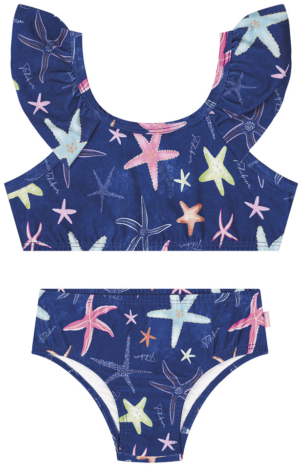 Biquíni Kamylus Tchibum Estrela do Mar UV50+ – Moda Praia Infantil