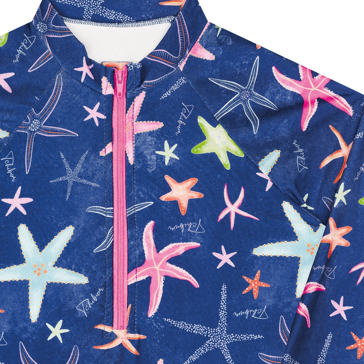 Maiô Infantil Feminino Estampado Kamylus Tchibum com Proteção UV50+