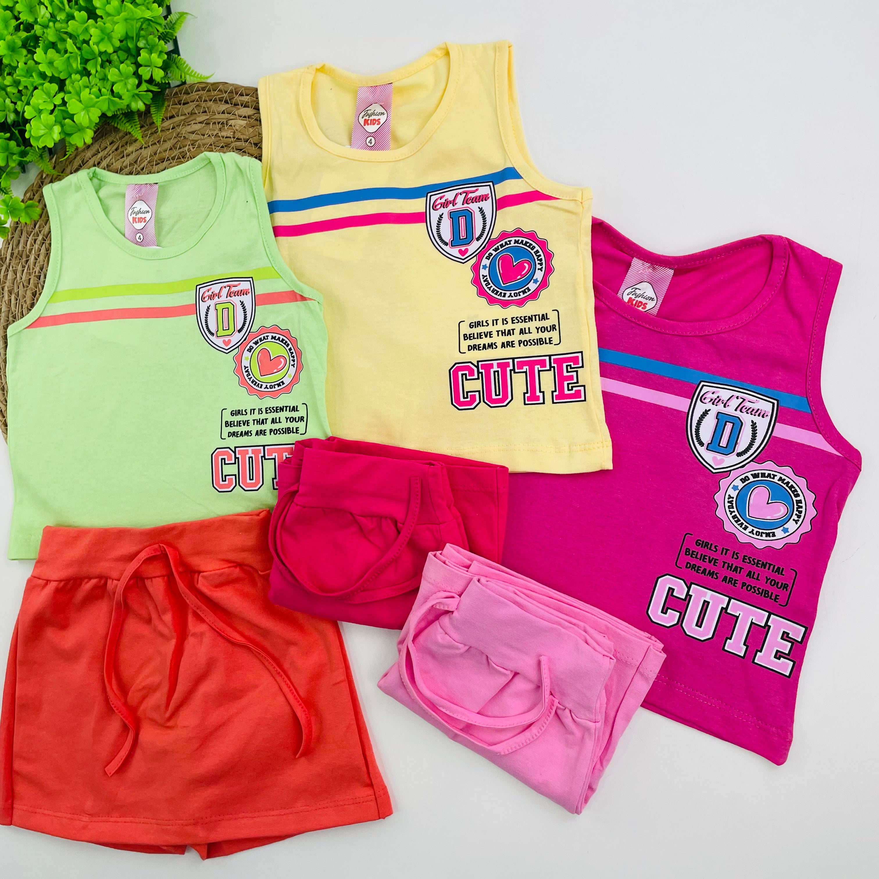 Conjunto Feminino Fashion Kids Girl Team D