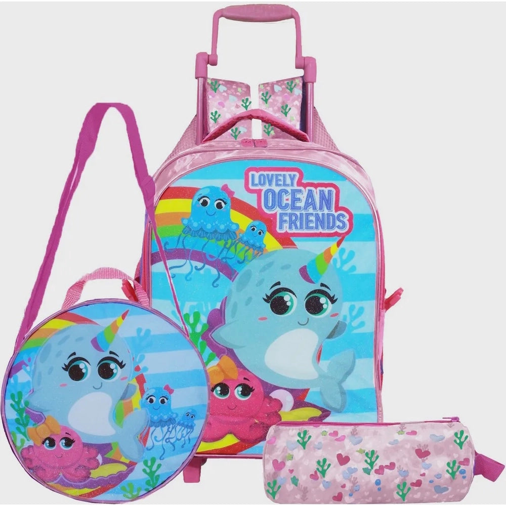 Kit Mochila Winth Kids Stylus Narval 3 Peças