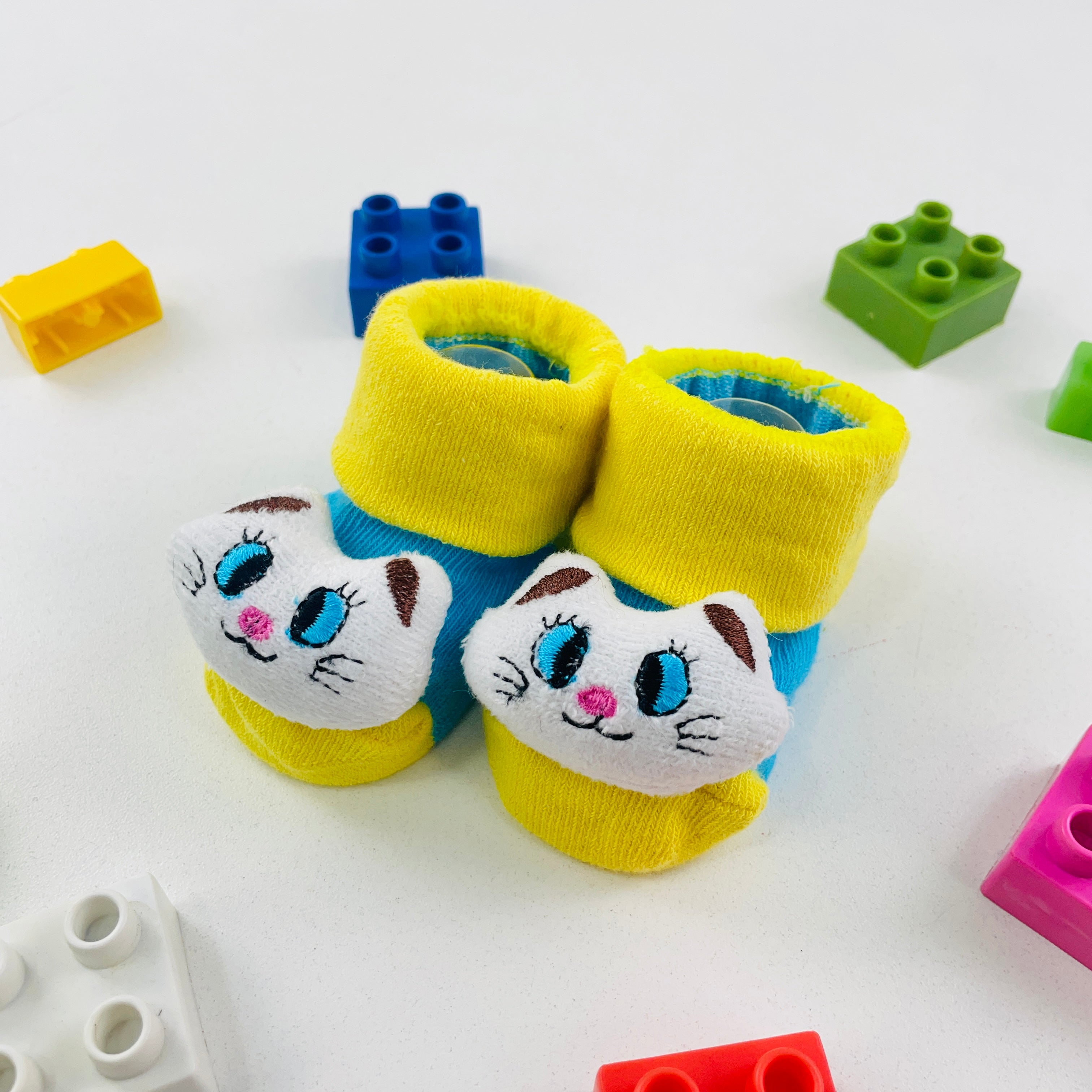 Meia Bichinhos Plin Baby Gatinha Antiderrapante