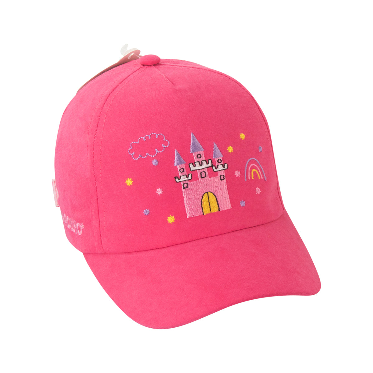 Boné Infantil Feminino Pimpolho Bordado com Ajuste em Velcro 02 a 04 Anos