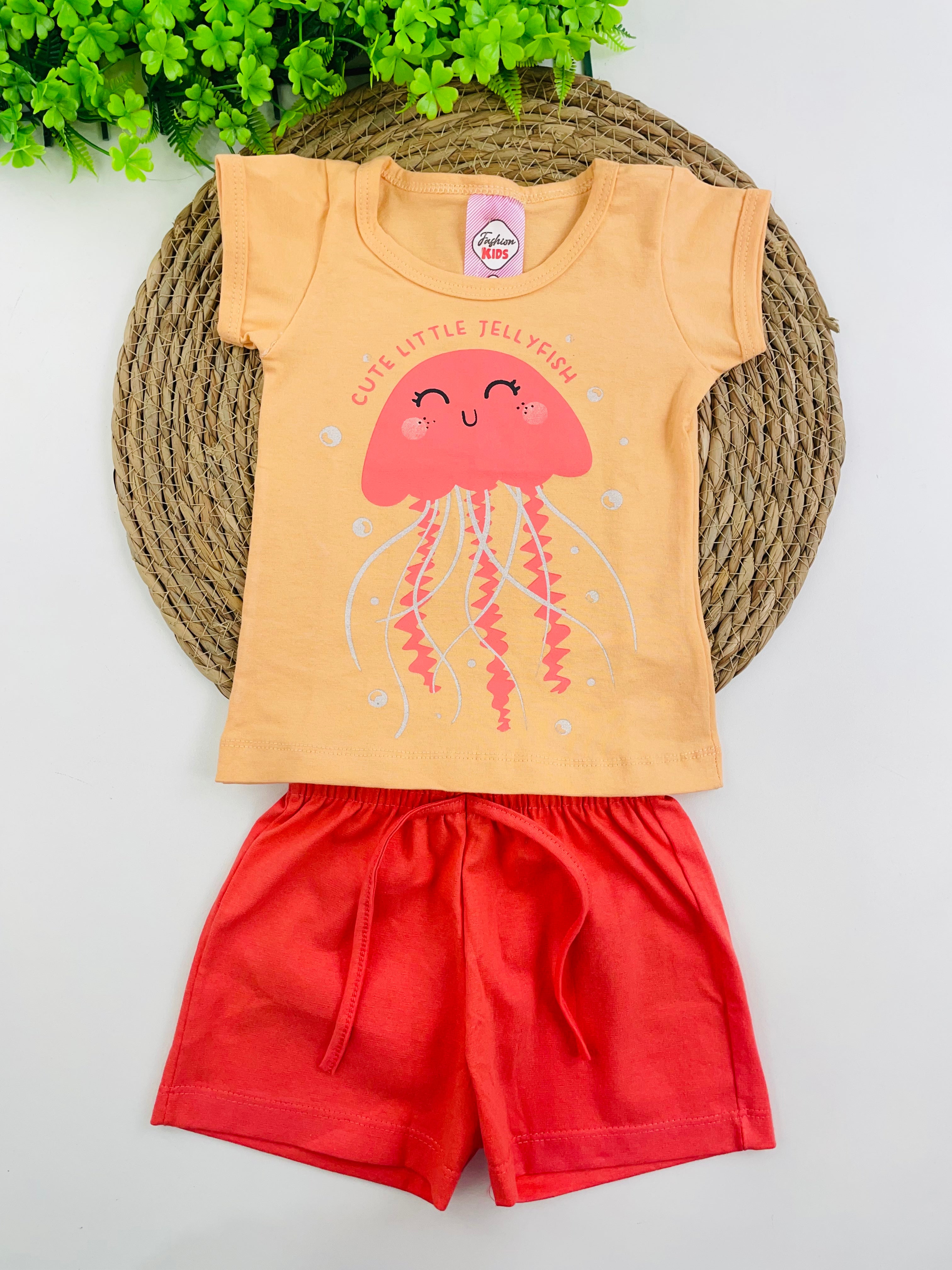 Conjunto Feminino Fashion Kids Little Jellyfish