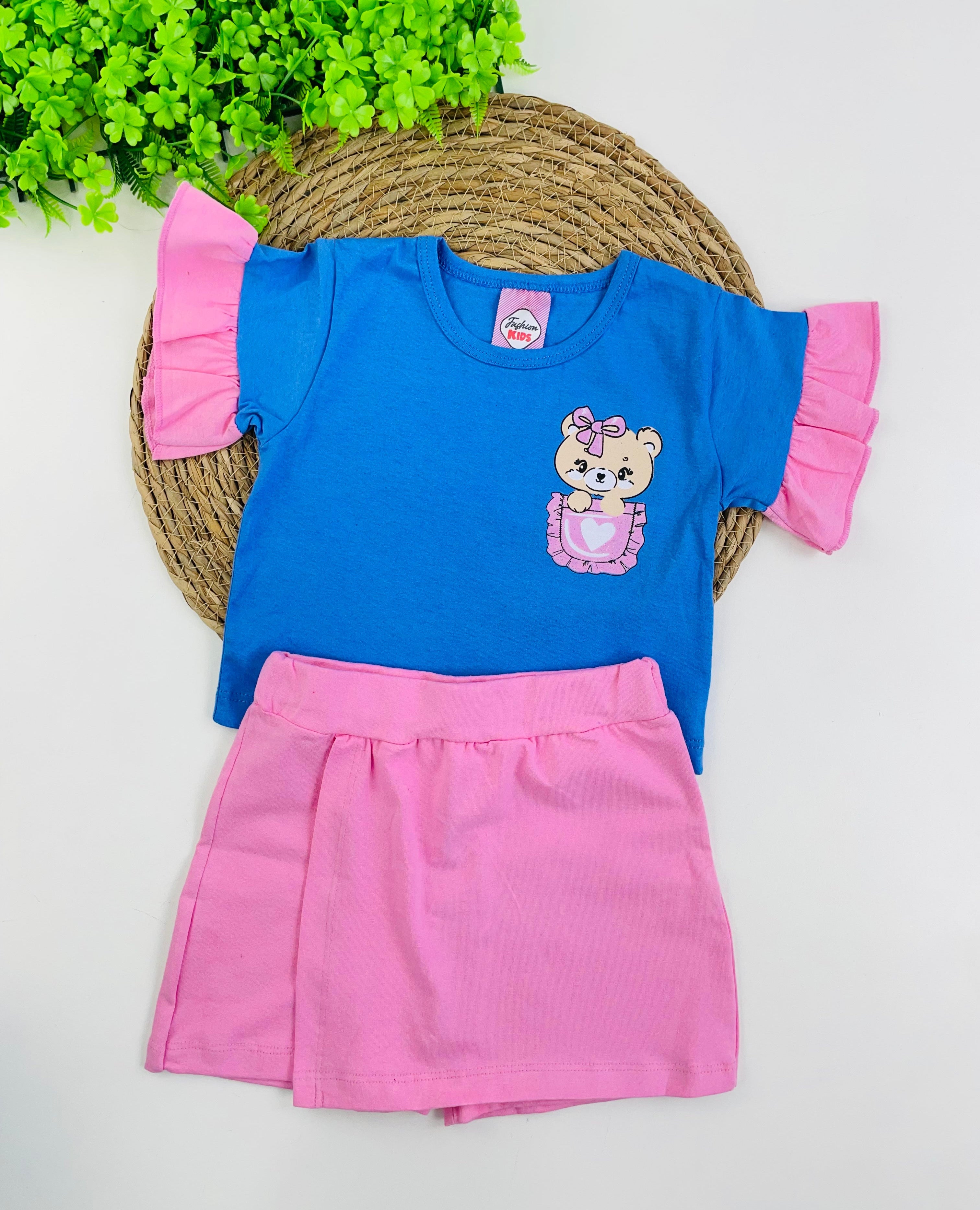 Conjunto Feminino Fashion Kids Ursinha