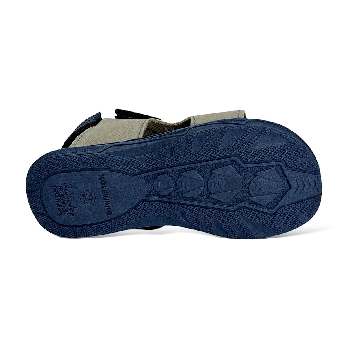 Sandália Papete Infantil Masculina Molekinho Fecho Triplo