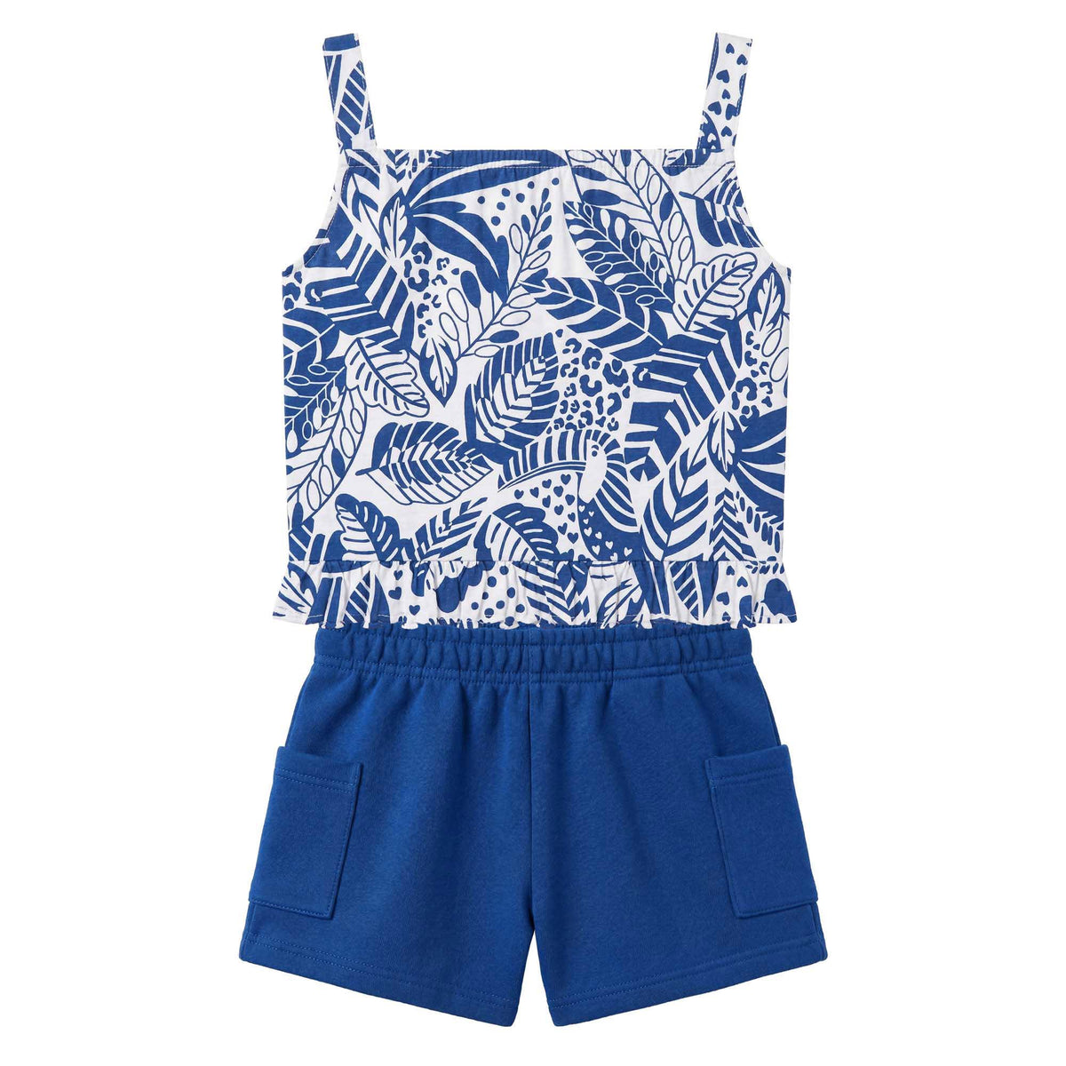 Conjunto Infanto-Juvenil Feminino Kyly Estampa Folhas