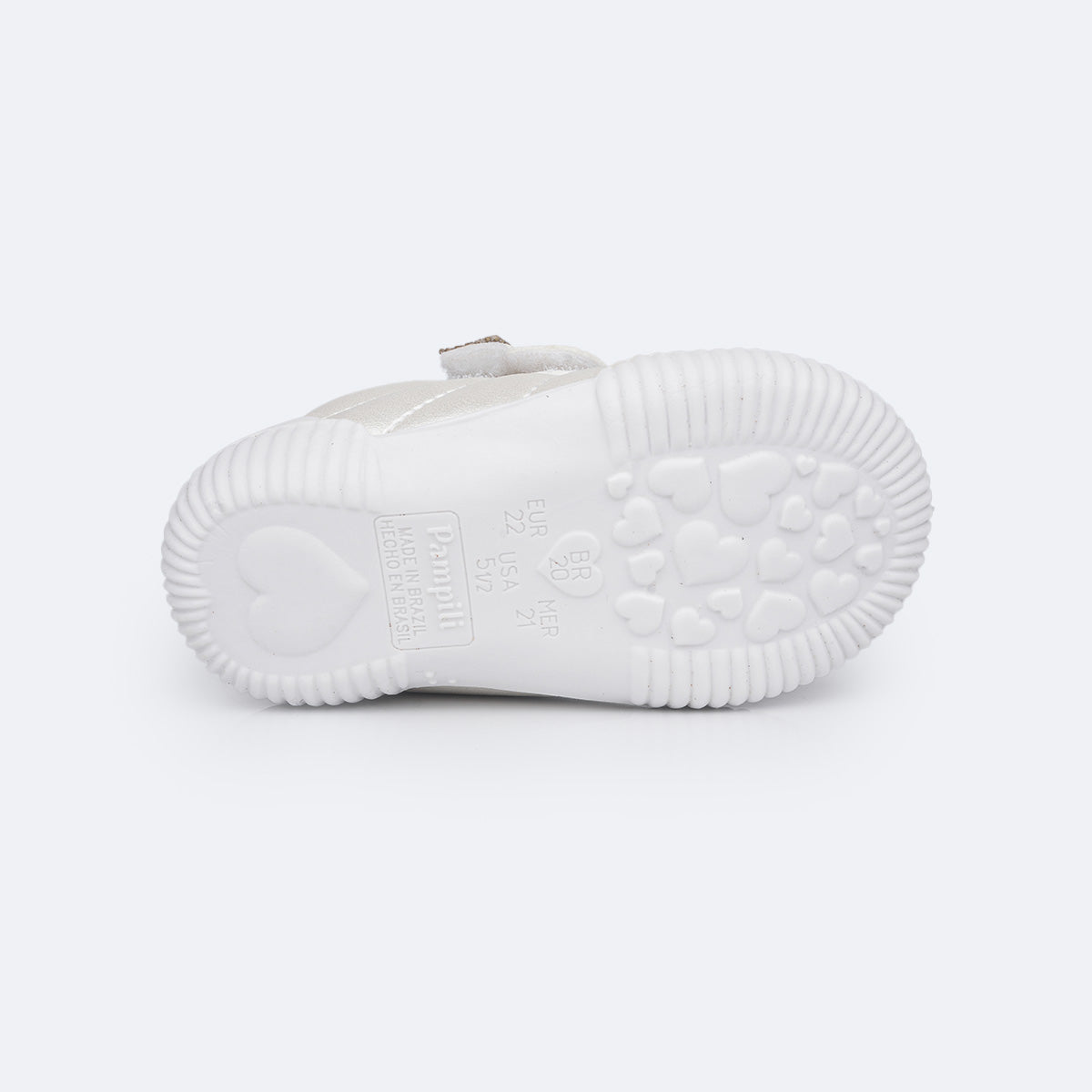 Tênis Infantil Feminino Pampili Yuyu Manta de Strass com Velcro