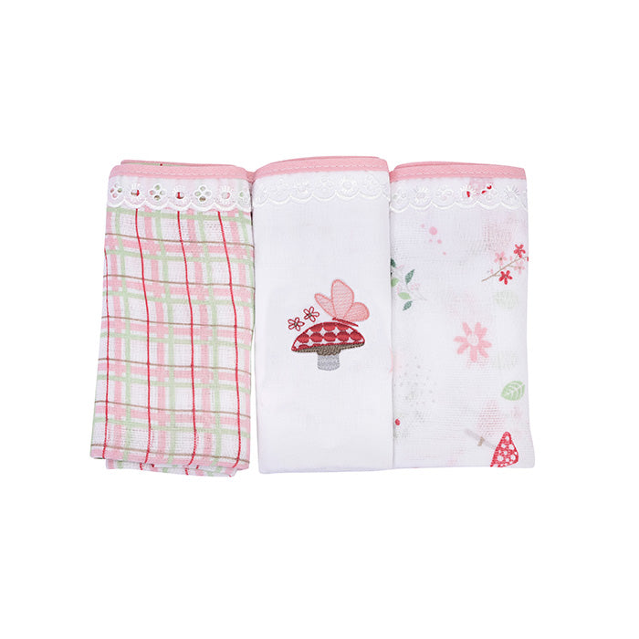 Kit Fralda Bebê 70x68 Dengo Enxoval Unissex 3 Peças