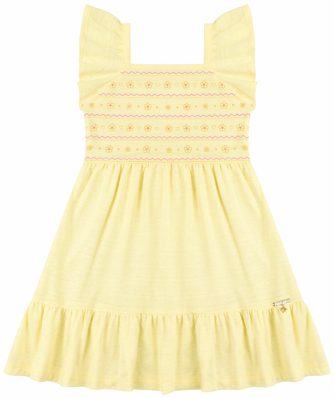 Vestido Infantil Tiny Joy Florzinhas – conforto e delicadeza para o dia a dia