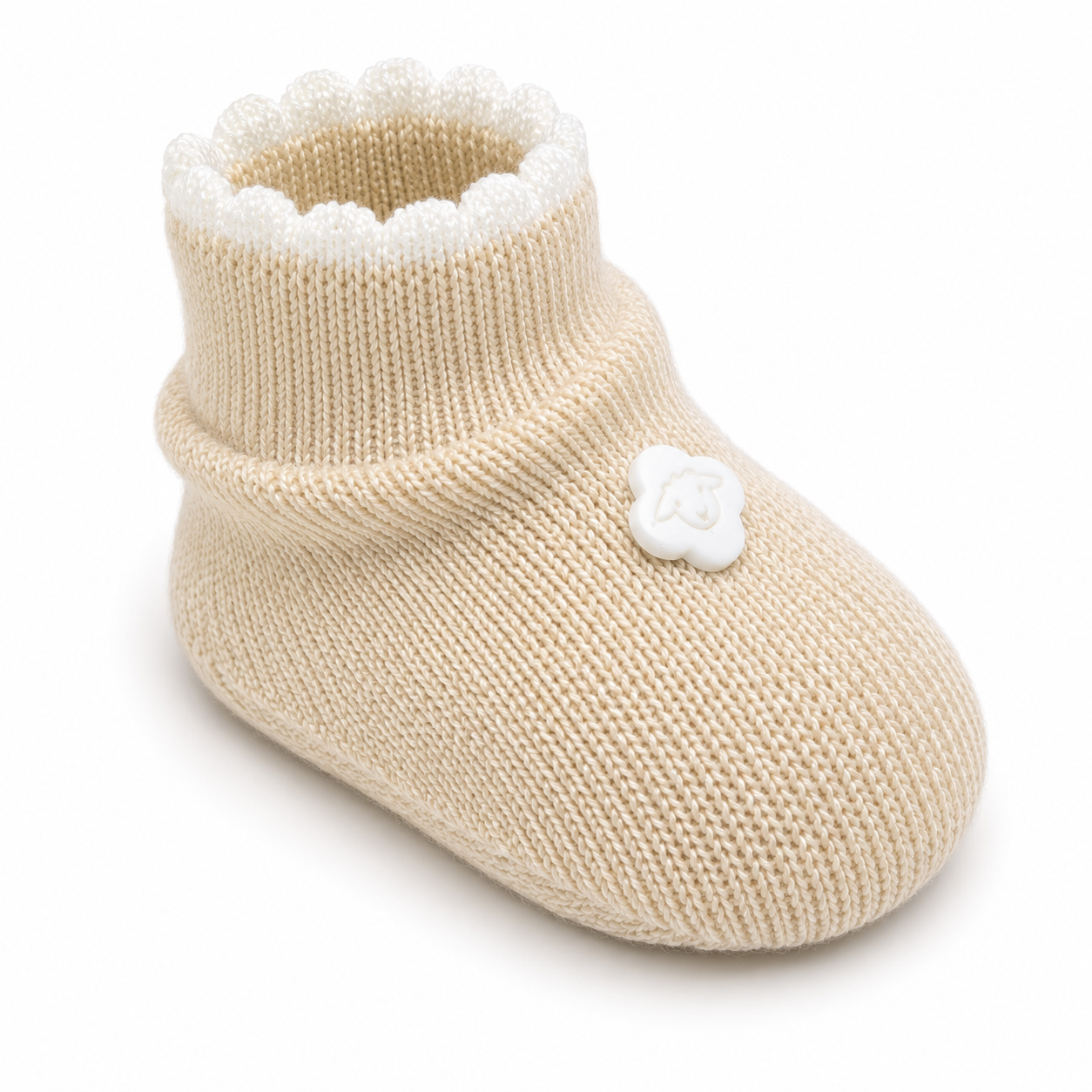 Kit Bebê Tricot Touca Luva e Sapato 3 Peças