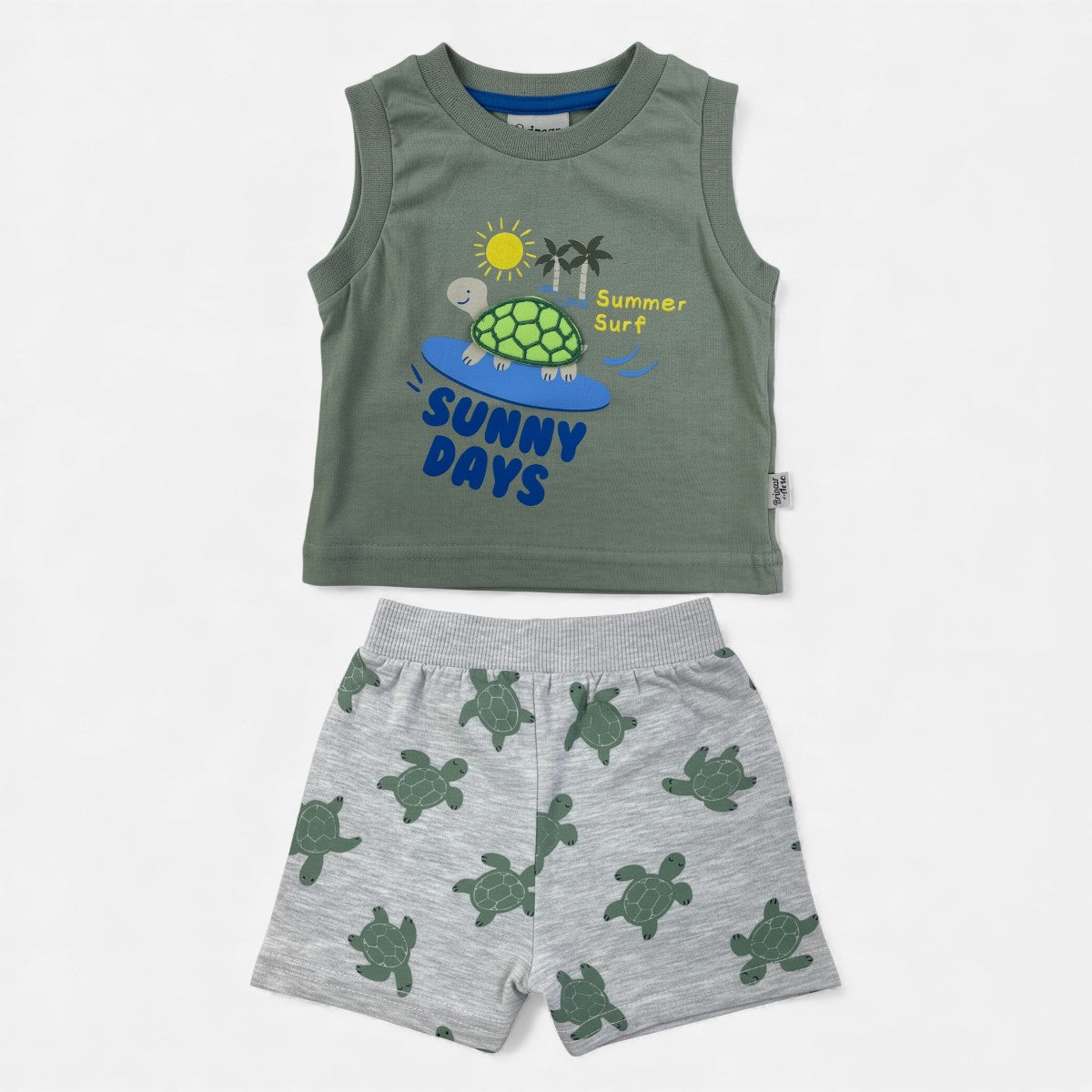 Conjunto Masculino Brincar e Arte Summer Surf Tartaruga