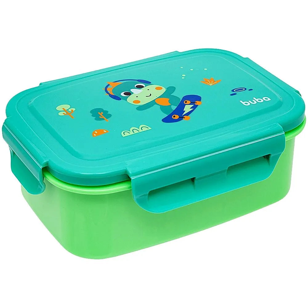 Pote Bentô Box Buba Zoo 600 ml em Aço Inox com Divisória