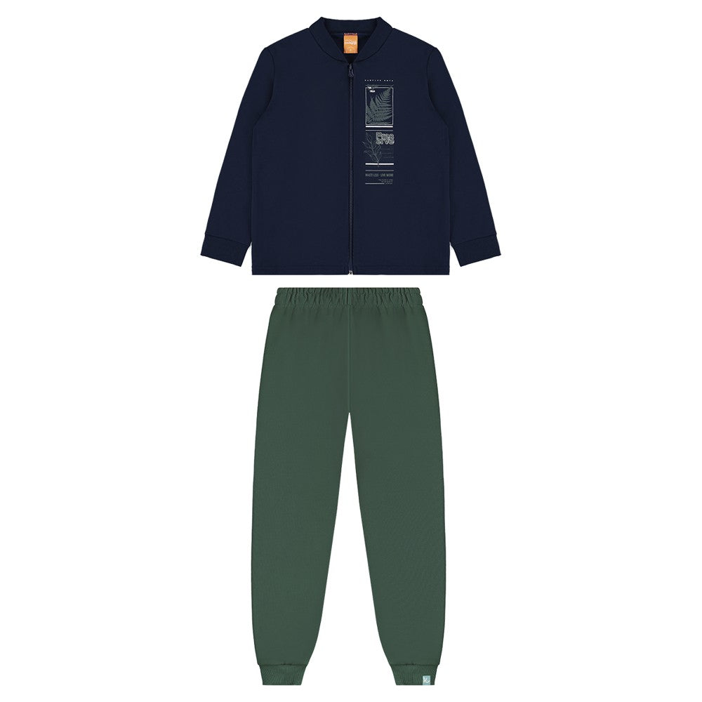 Conjunto Masculino Kamylus Preserve em Moletom Penteado