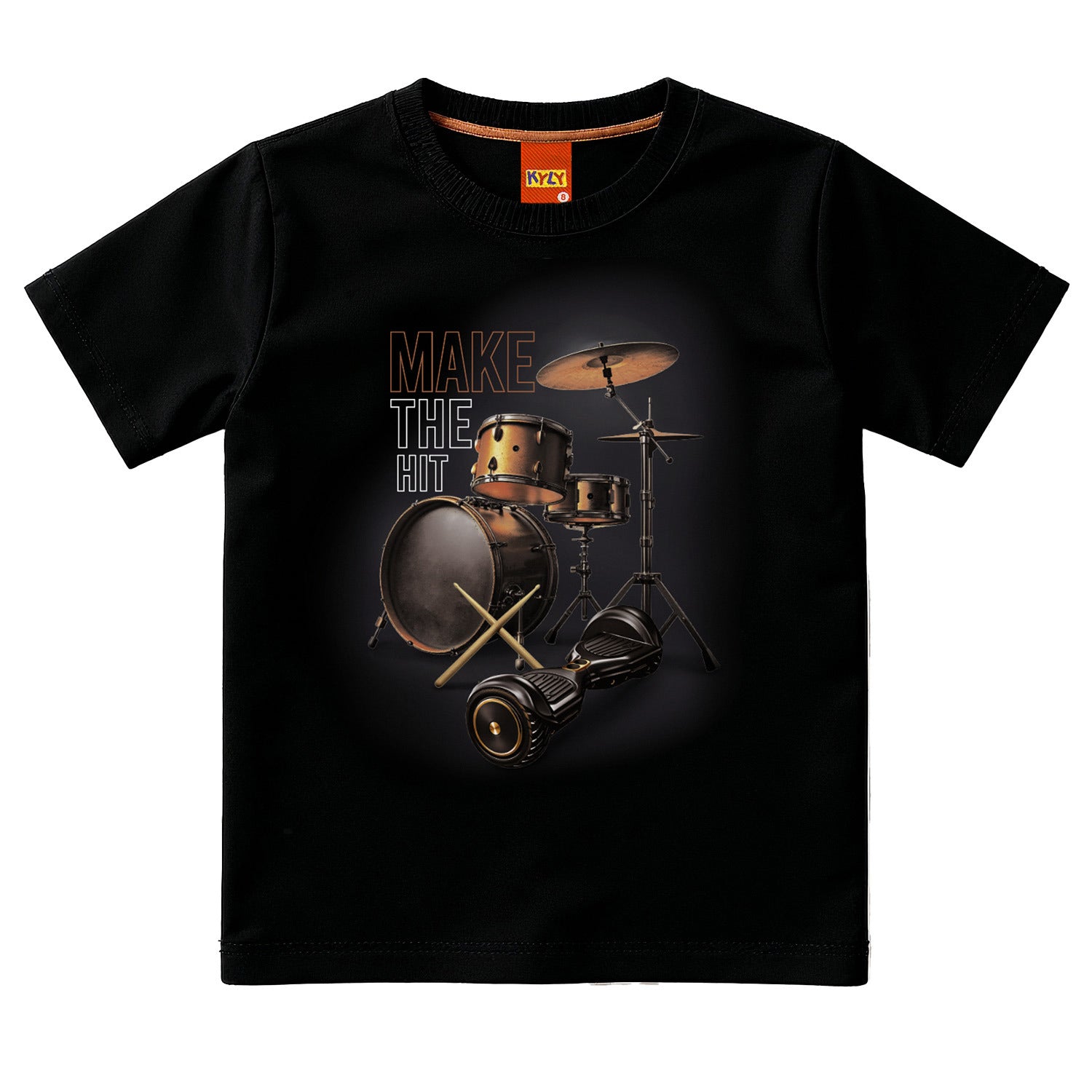Camiseta Infantil Masculina Kyly Make The Hit Algodão