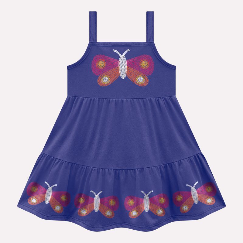 Vestido Infantil Kyly Borboleta