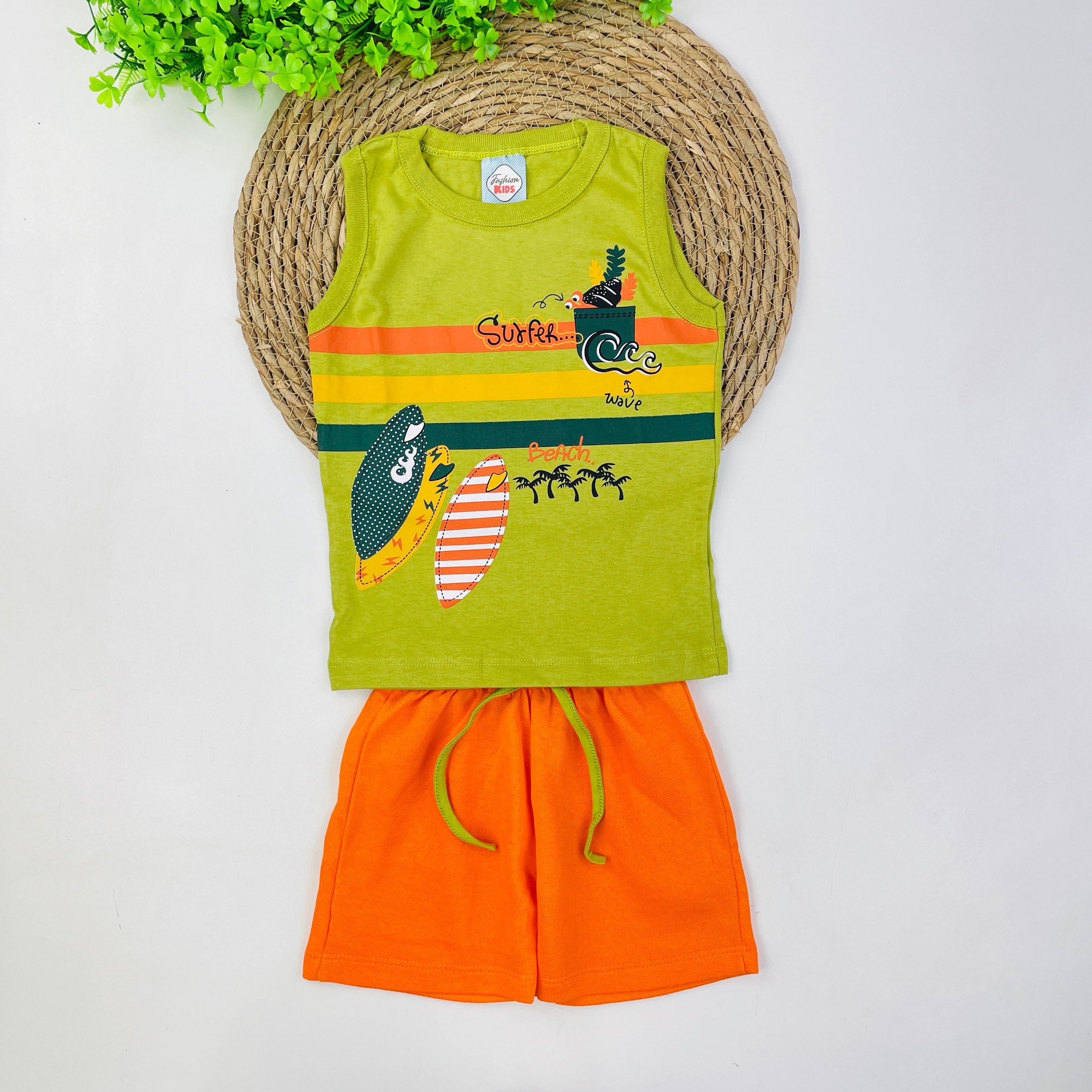 Conjunto Fashion Kids Infantil Menino Surfeh Wave