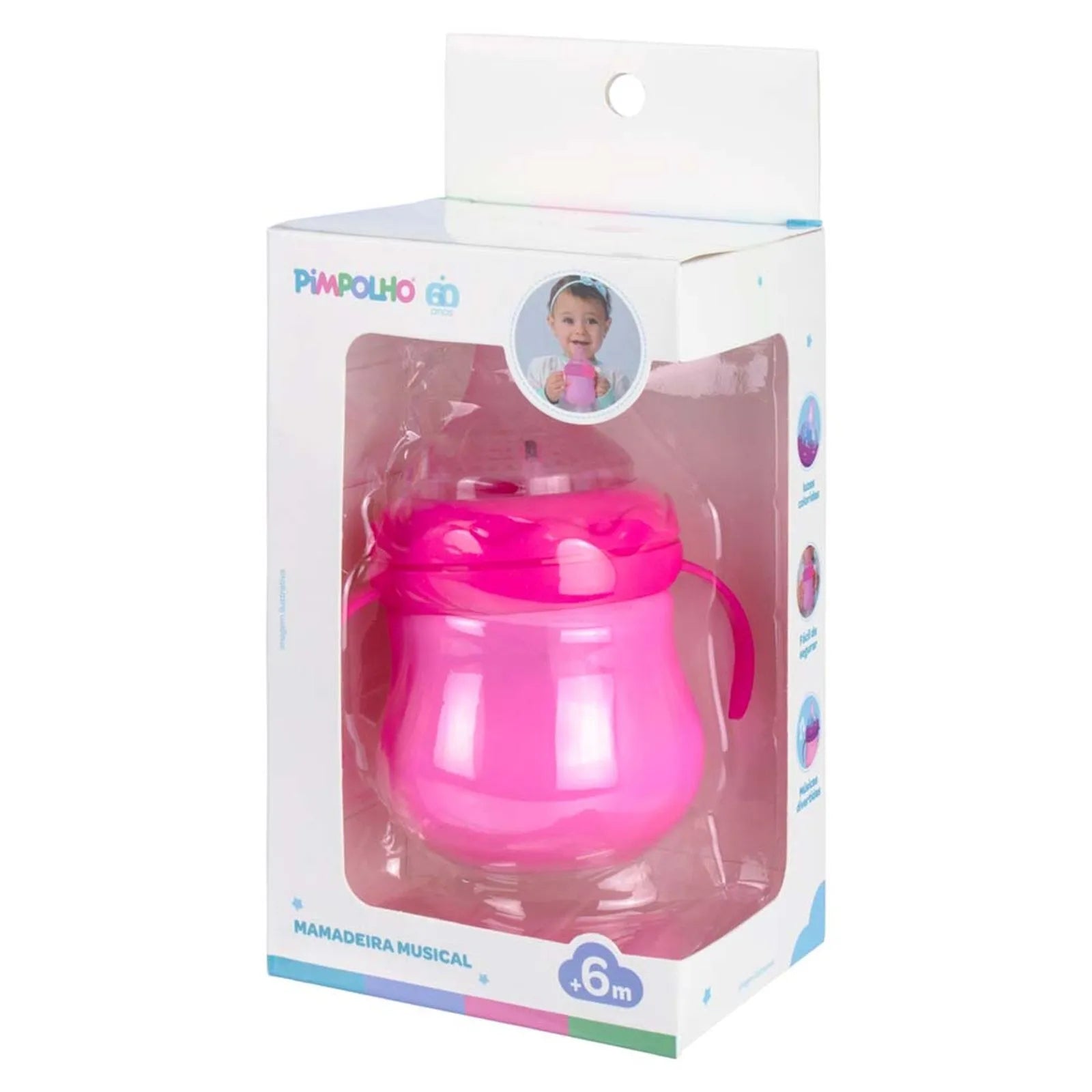 Mamadeira Musical Pimpolho Com Luzes +6 M