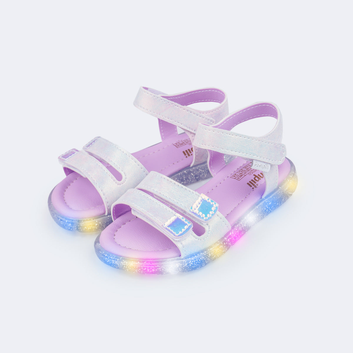 Sandália de Led Infantil Pampili Lulli Tie Dye