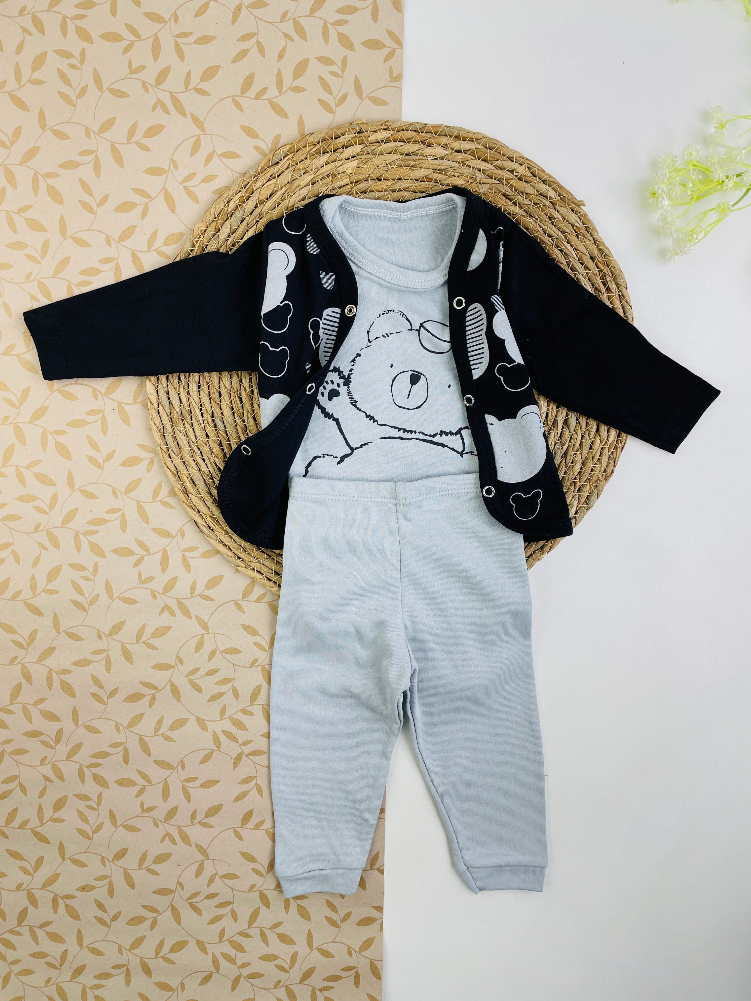 Conjunto Bichinhos Ursinhos 3 Peças