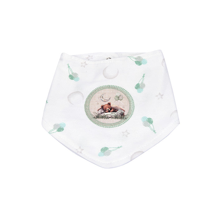 Babador Bandana Bebê com Botão Pressão Enxoval