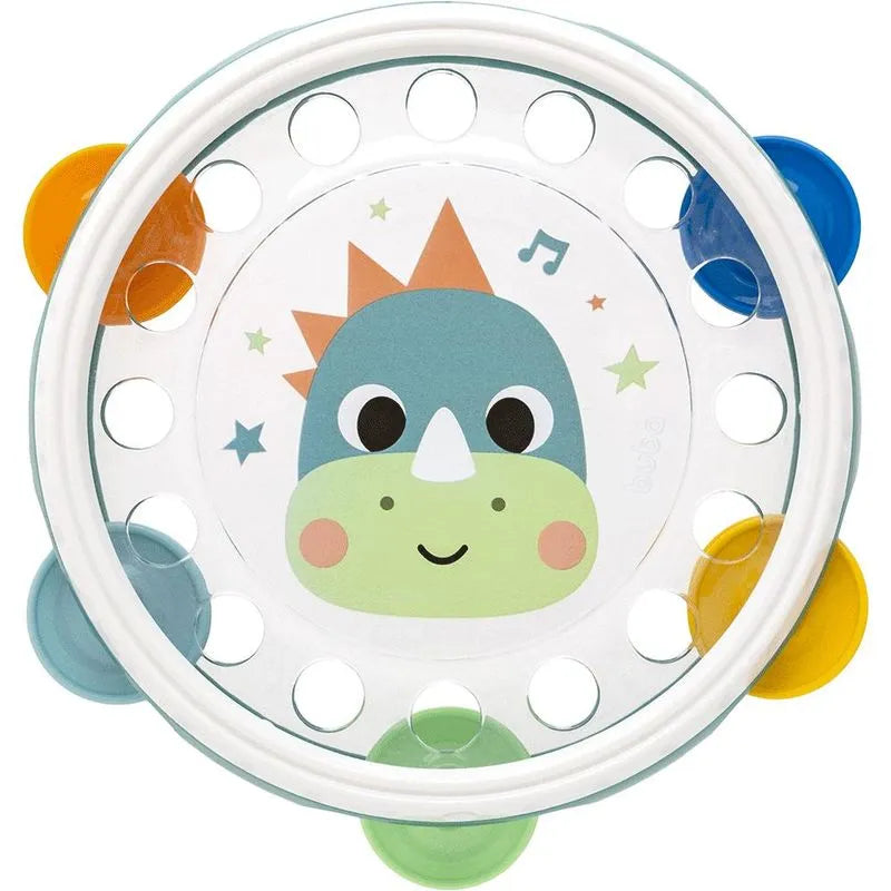 Meu Primeiro Pandeiro Buba Zoo Instrumento Musical Infantil 12 Meses+