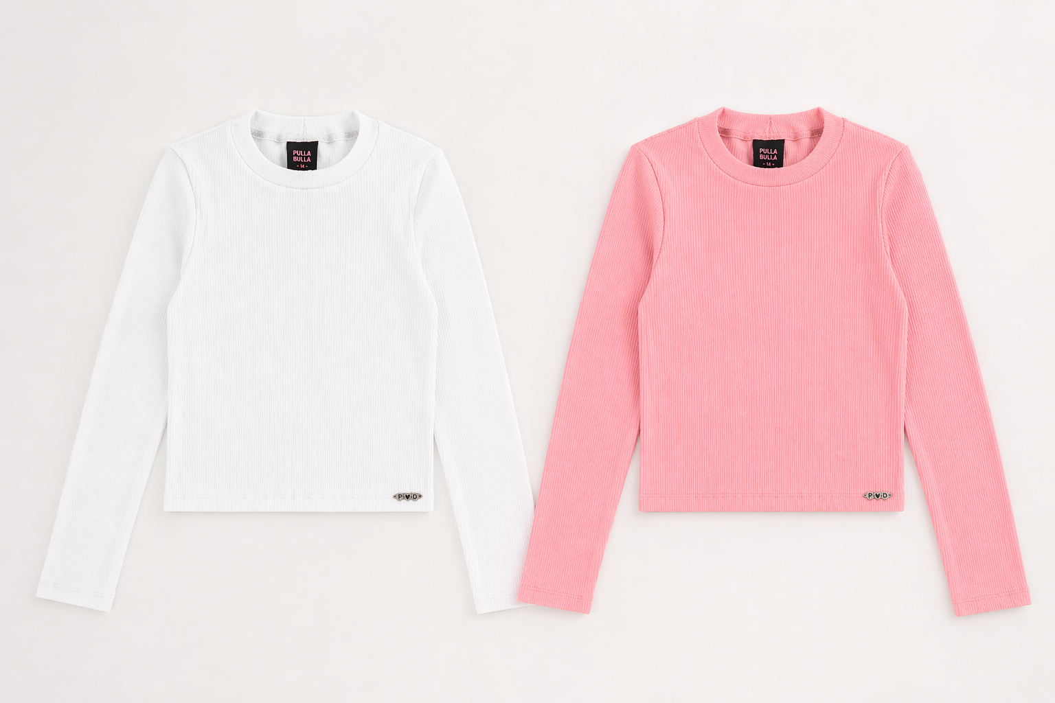 Blusa Infantil Feminina Manga Longa Pulla Bulla Canelada
