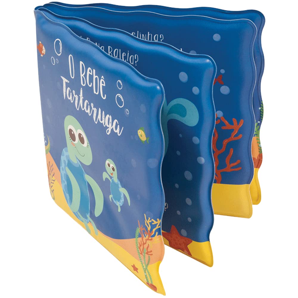 Kit Livrinho de Banho e Tartaruguinha com Luz Buba Azul +6 Meses