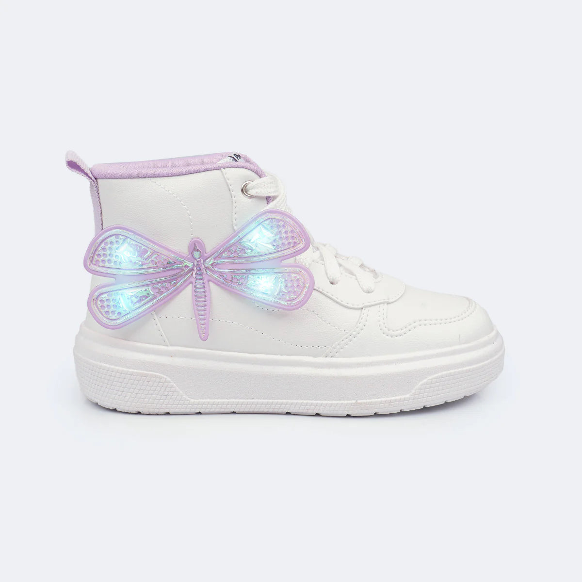 Tênis Infantil de Led Pampili Libélula Cano Médio com Palmilha Feet Care