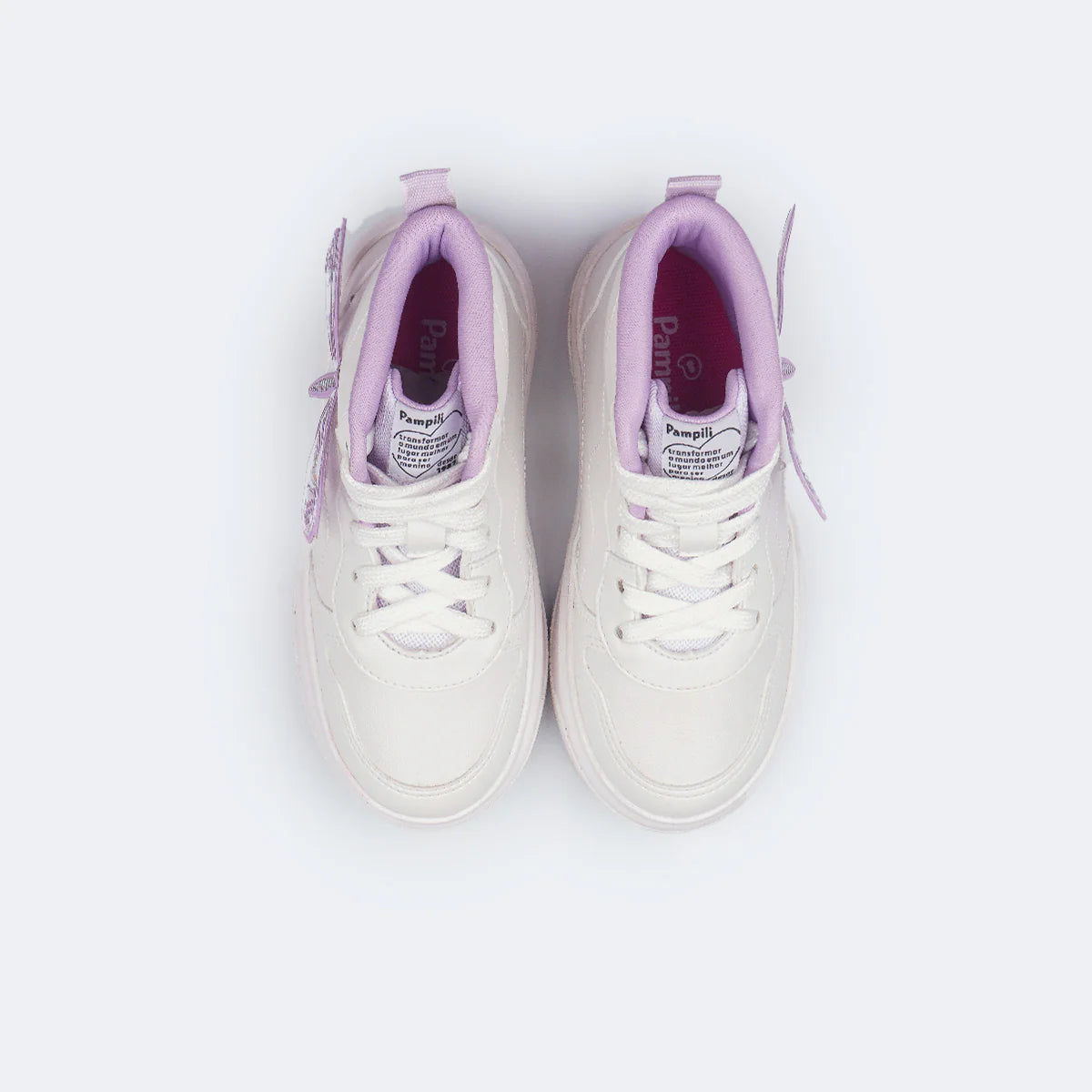 Tênis Infantil de Led Pampili Libélula Cano Médio com Palmilha Feet Care