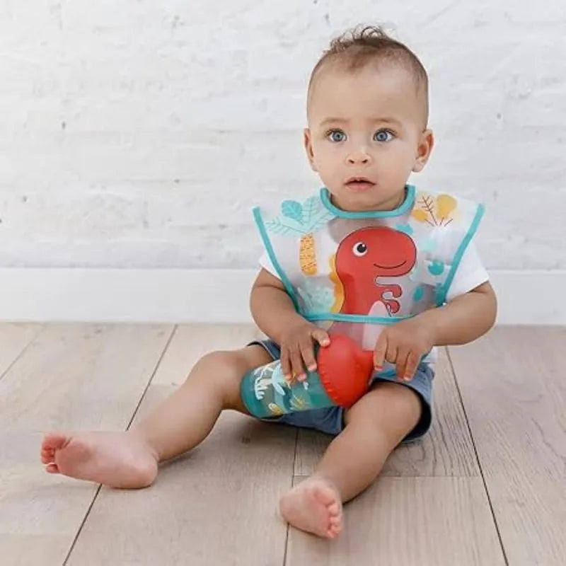 Babador Buba Baby com Pega Migalhas Dinossauro