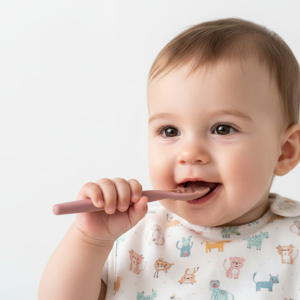 Colher Flexível Silicone Buba Infantil Autoalimentação