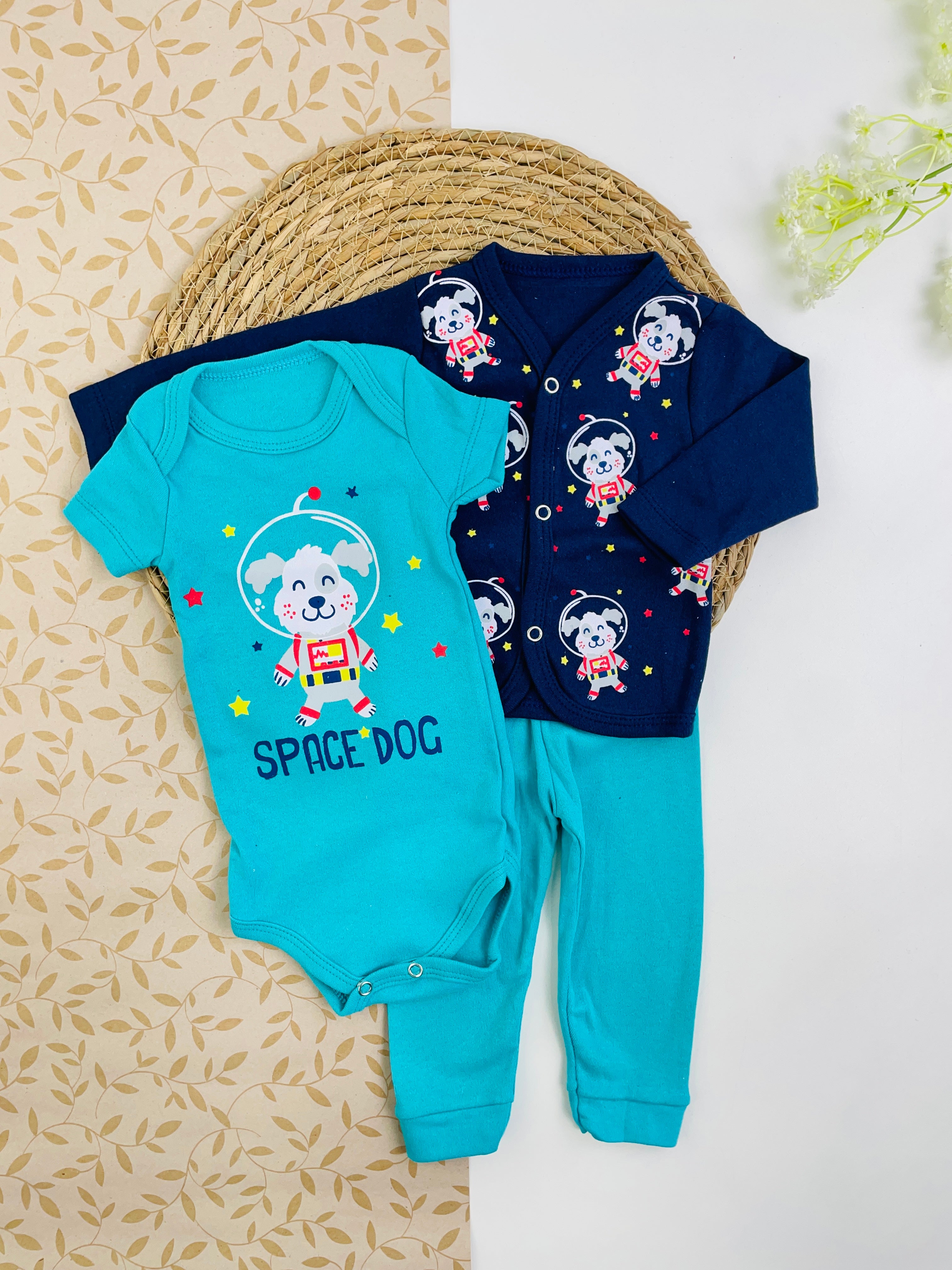 Conjunto Bichinhos Space Dog 3 Peças