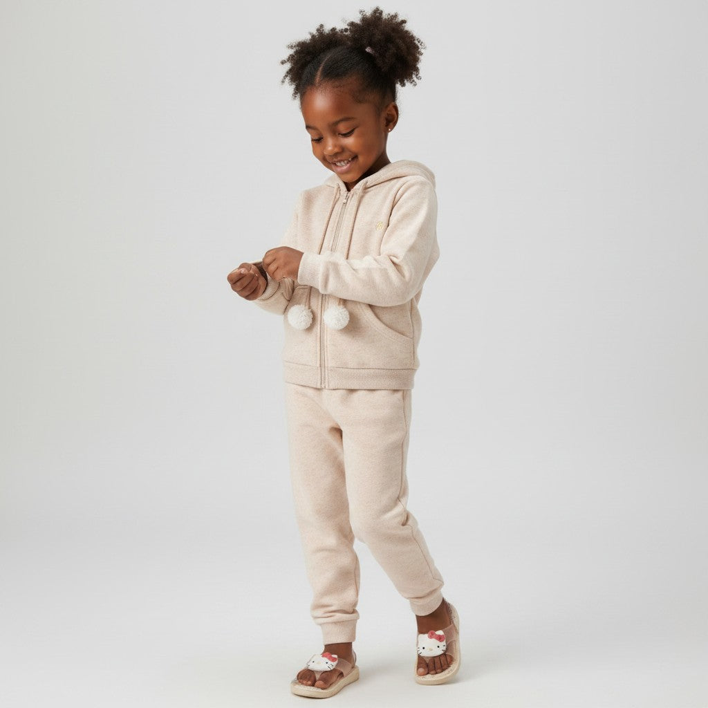 Conjunto Infantil Feminino Pulla Bulla Básico com Pingente de Ursinha