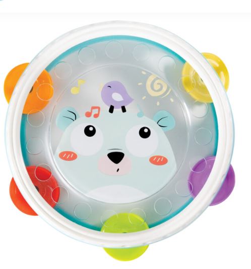 Meu Primeiro Pandeiro Buba Zoo Instrumento Musical Infantil 12 Meses+