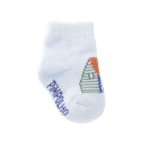 Meia Cano Alto Zero Masculina Pimpolho Colorida para Bebê
