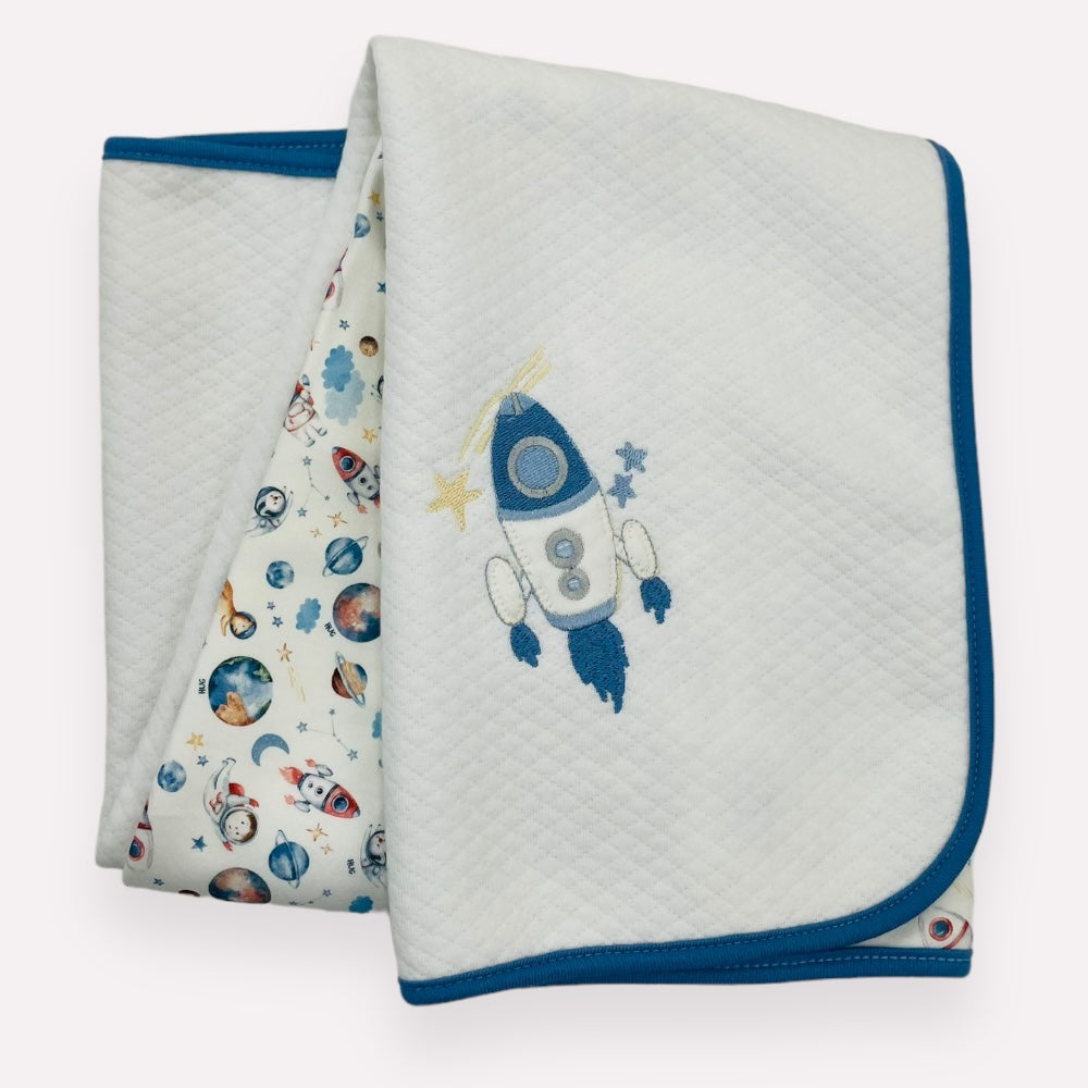 Manta Metalasse Hug Espacial Azul 90X70Cm