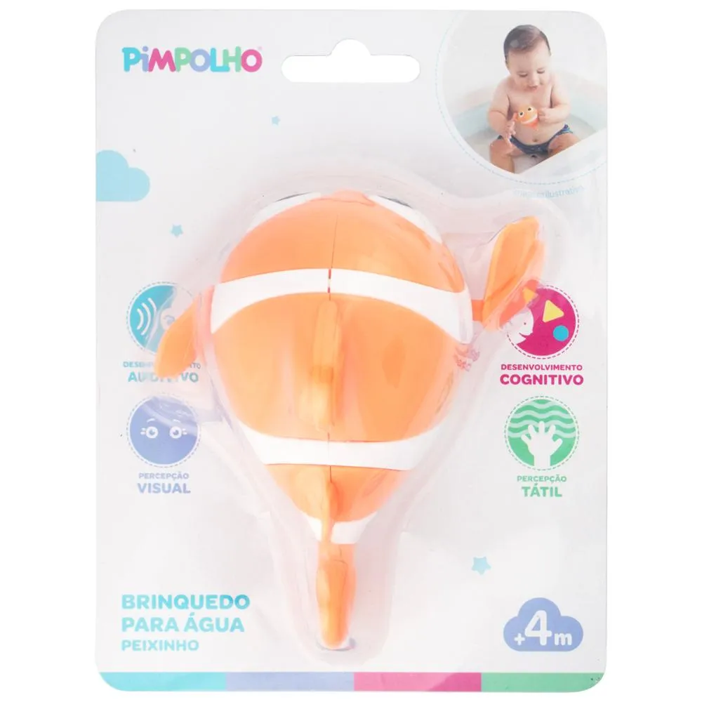 Brinquedo Peixinho de Dar Corda Pimpolho Diversão +4Meses