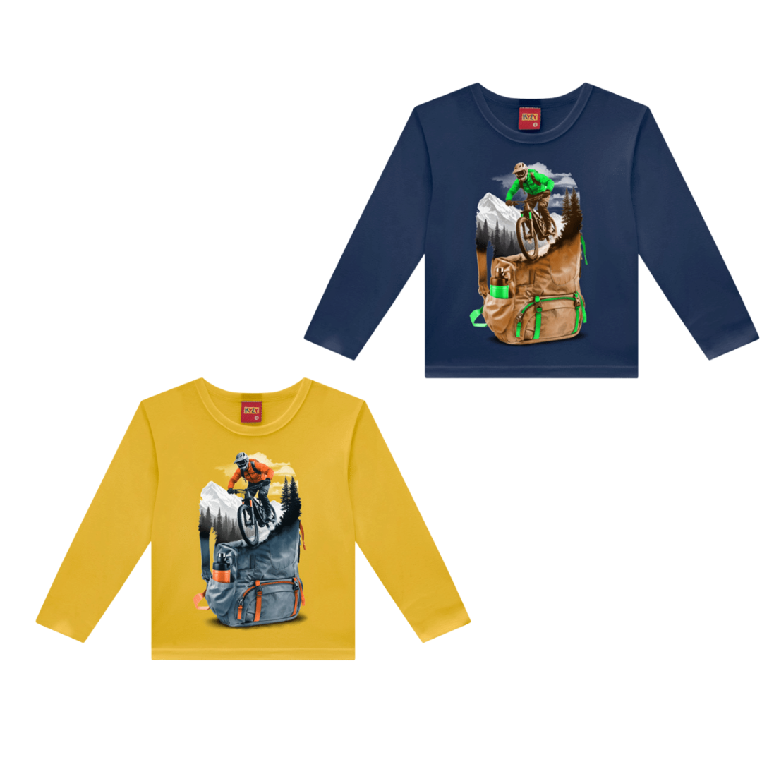 Camiseta Manga Longa Kyly Montanha Bike