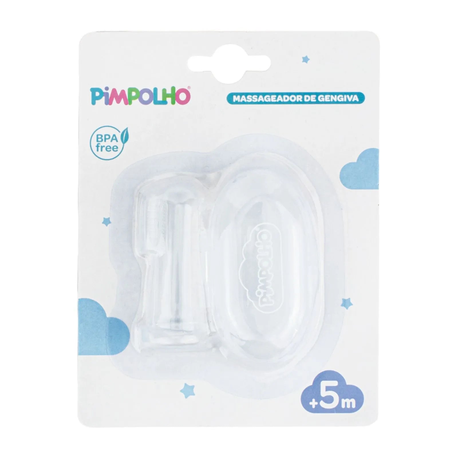 Massageador de Gengiva Pimpolho Transparente +0 meses