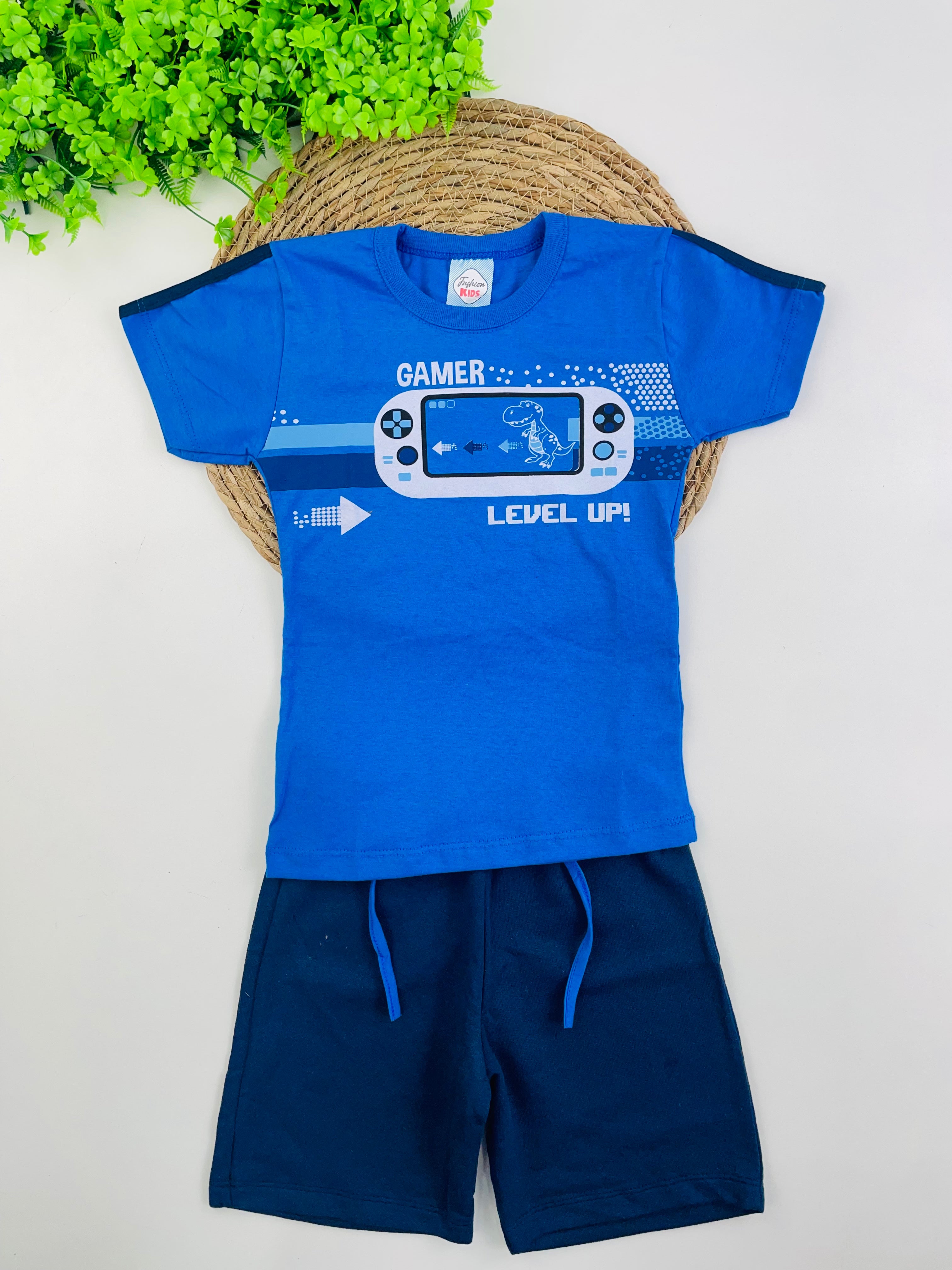 Conjunto Masculino Fashion Kids Gamer Level