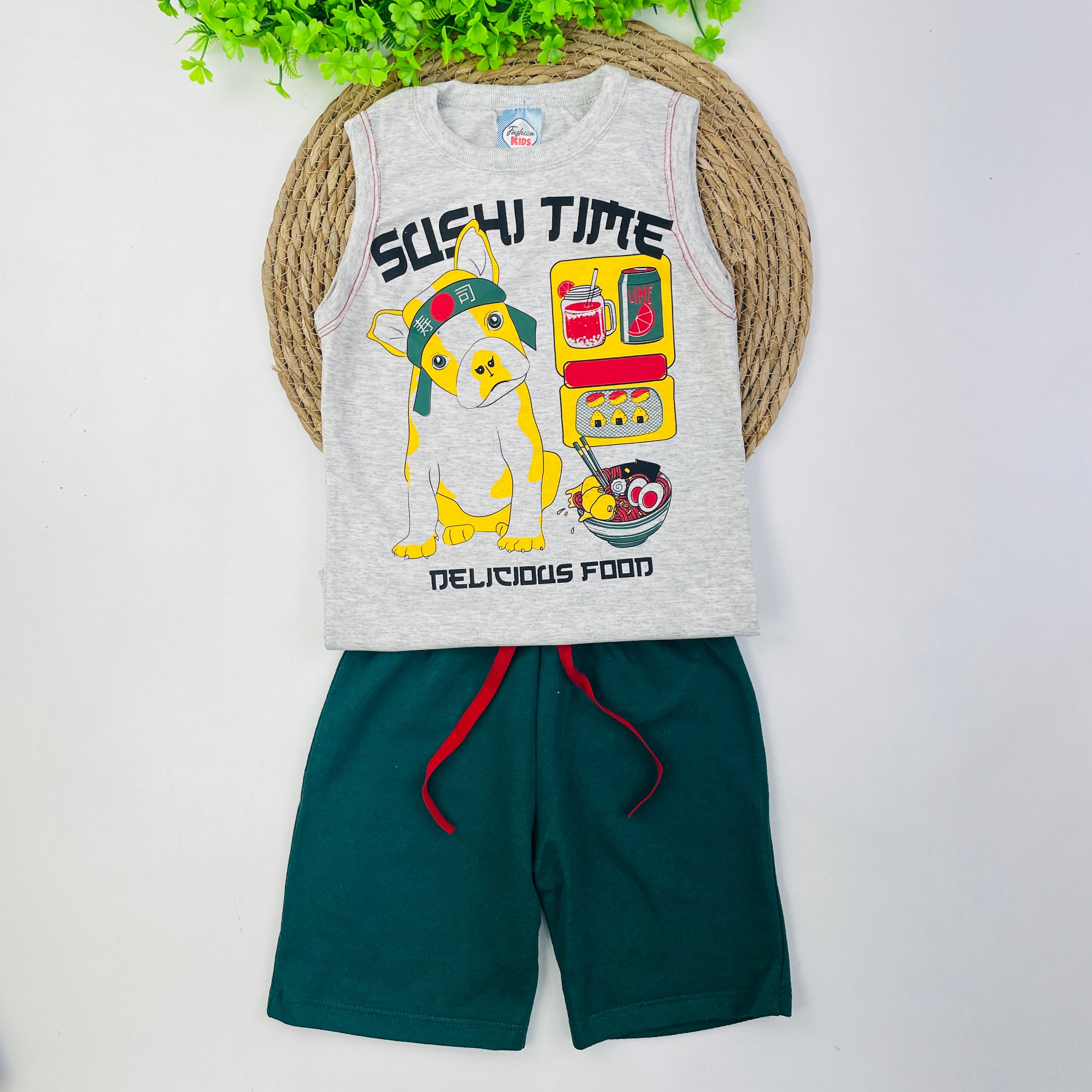 Conjunto Fashion Kids Infantil Masculino Sushi Time