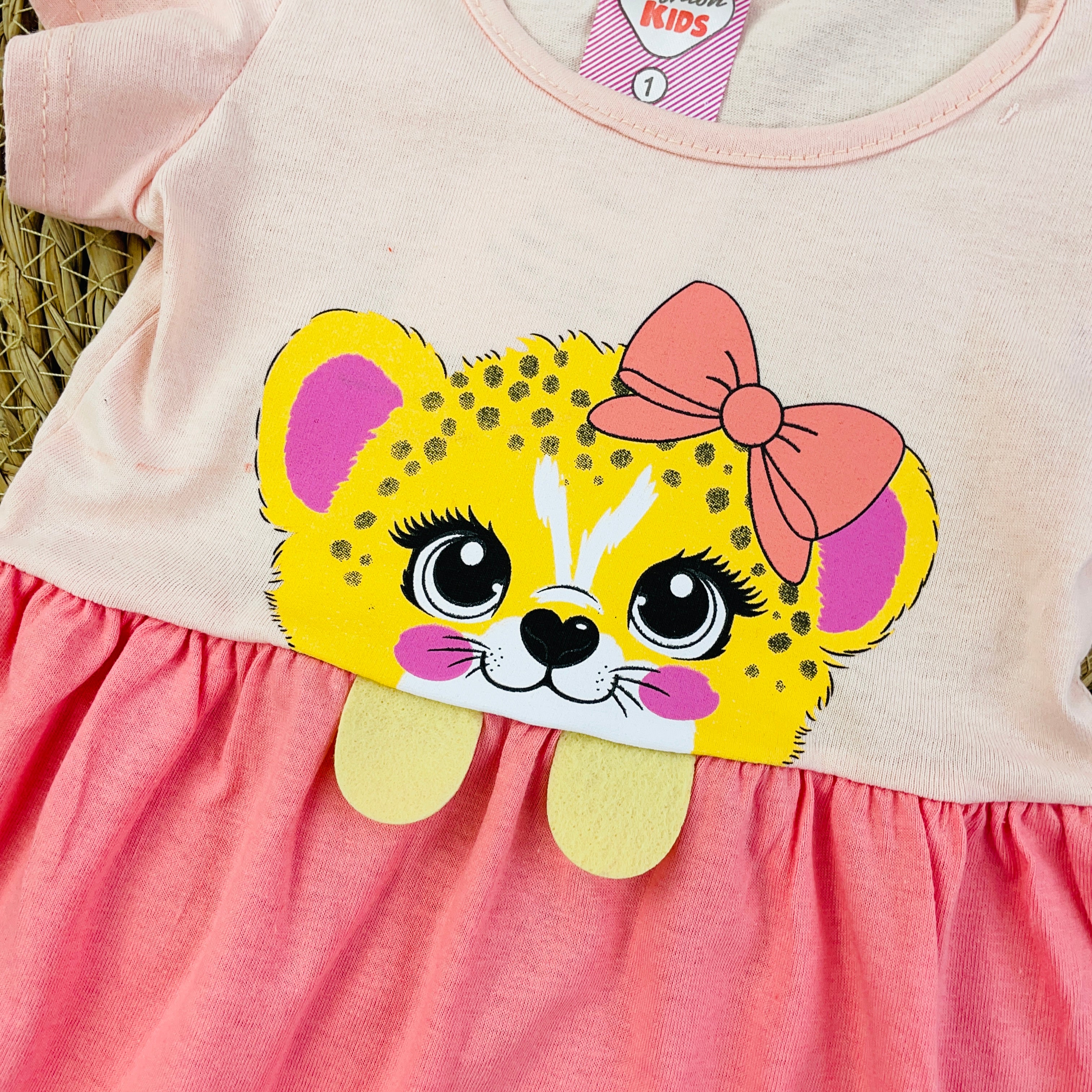 Vestido Fashion Kids Infantil Menina Oncinha