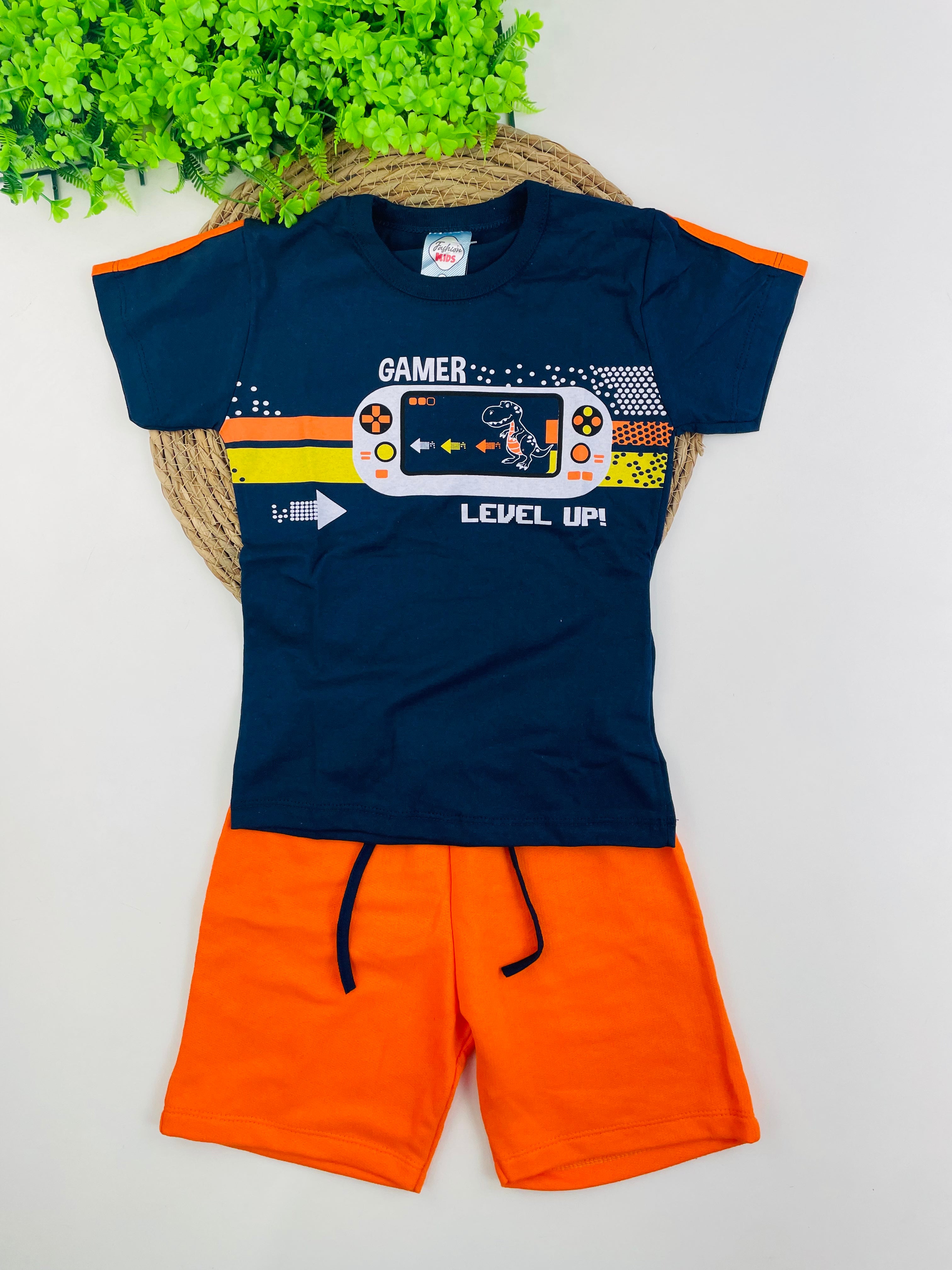 Conjunto Masculino Fashion Kids Gamer Level