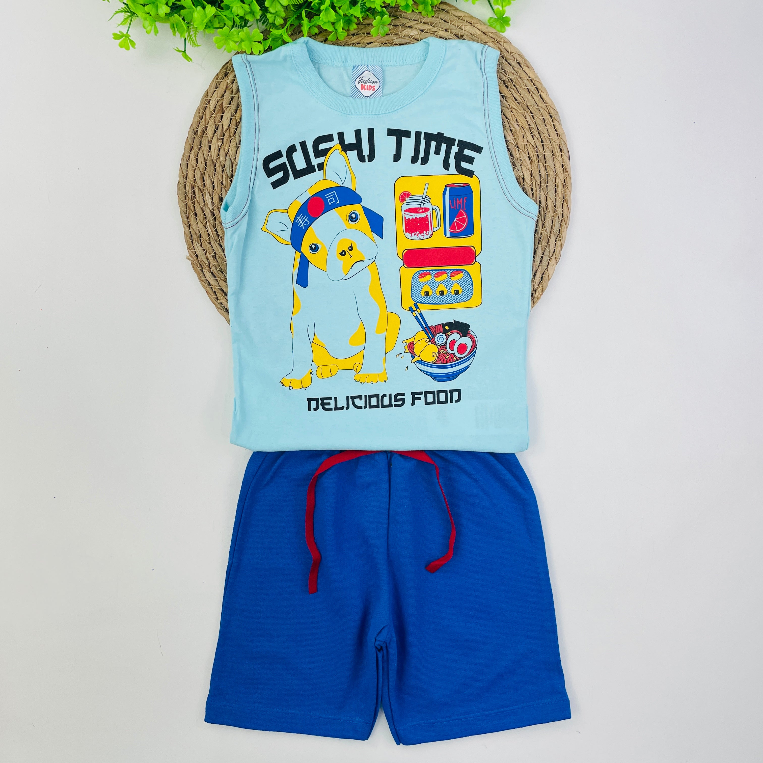Conjunto Fashion Kids Infantil Masculino Sushi Time