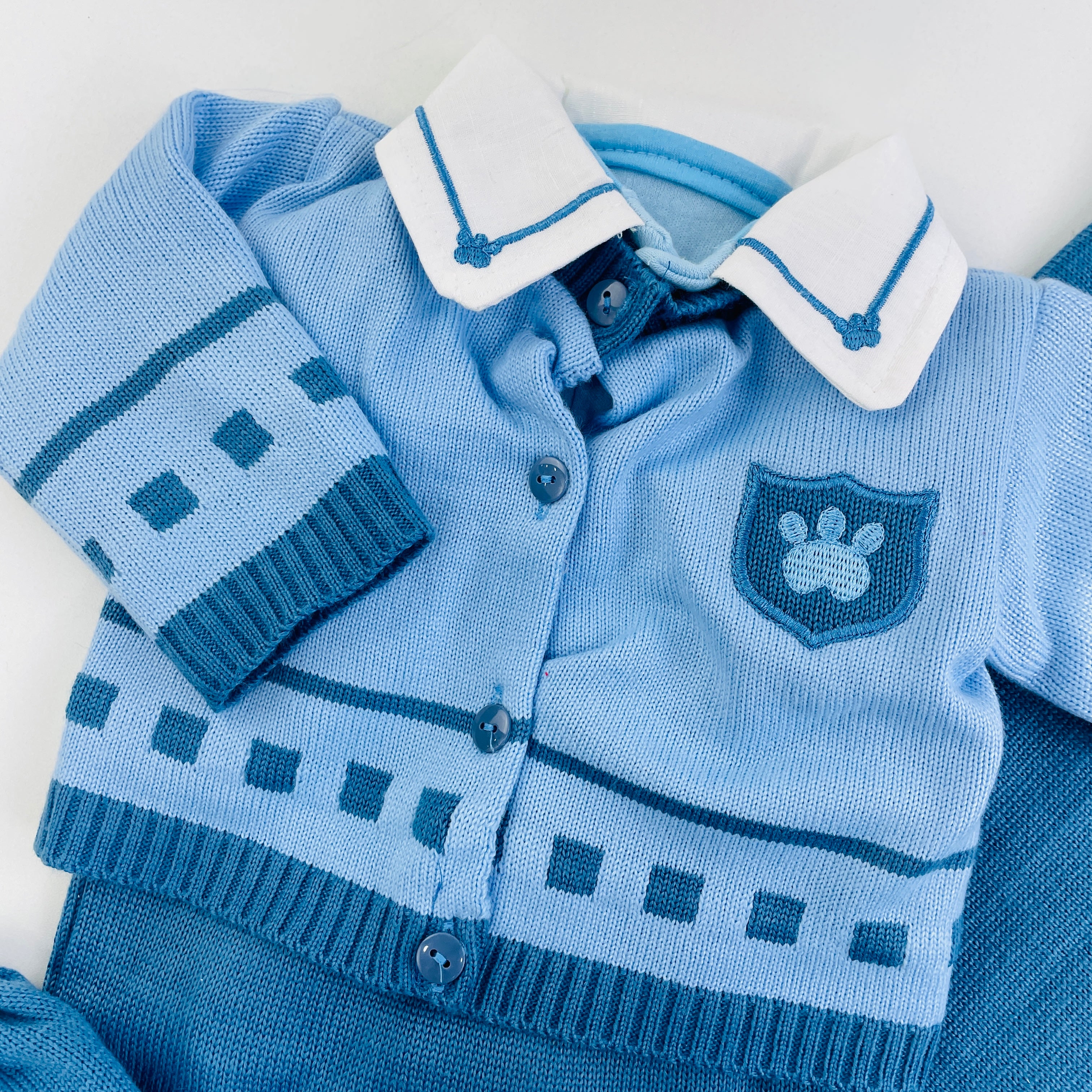 Saida De Maternidade Tricot Com Casaco 5 Peças