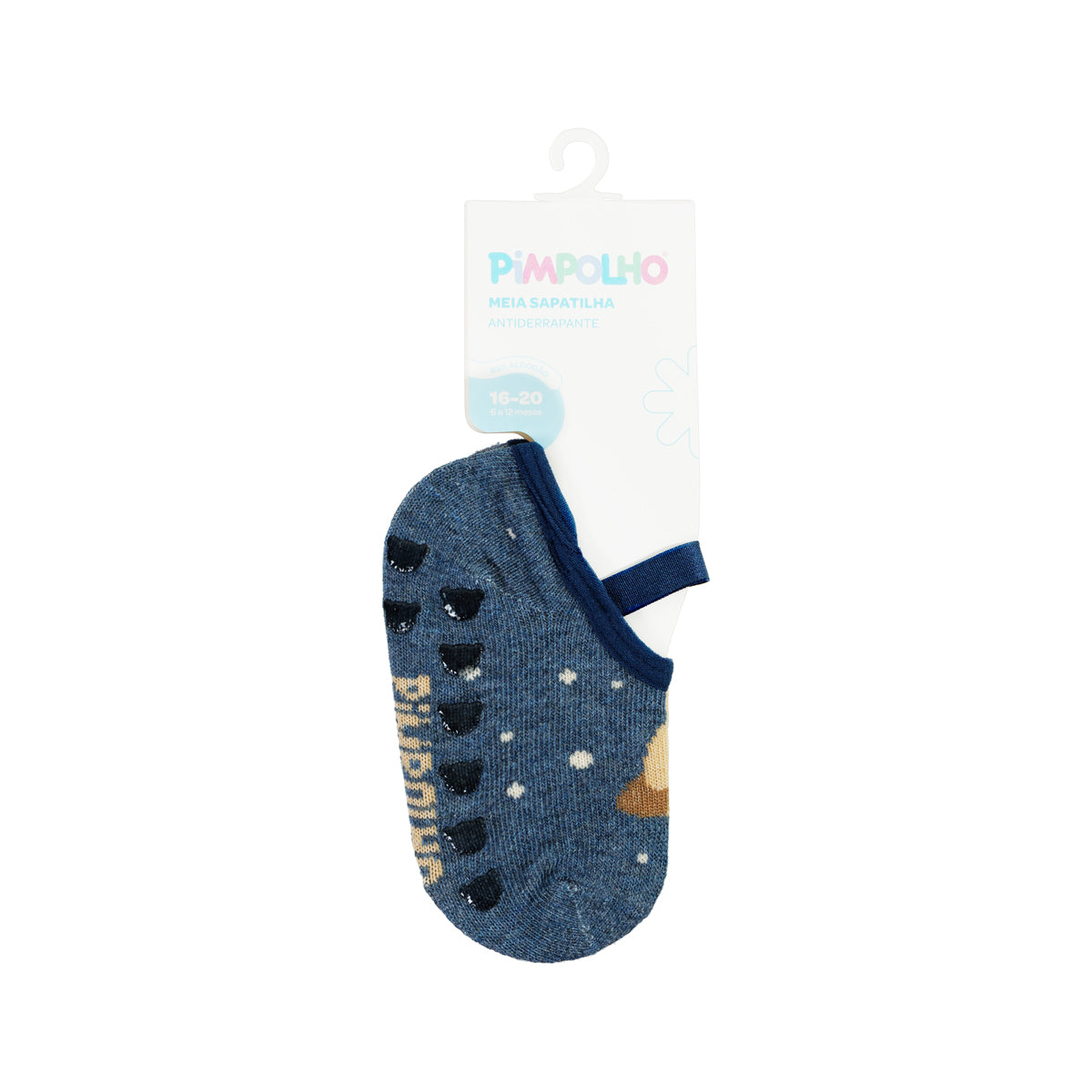 Meia Sapatilha Infantil Masculina Pimpolho Colorida AntiderrapanteMeia Sapatilha Infantil Masculina Pimpolho Colorida Antiderrapante