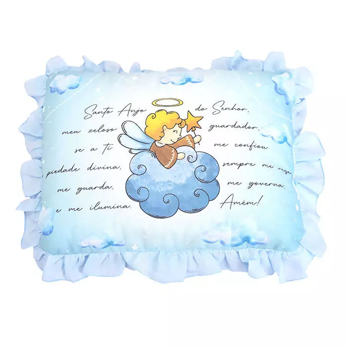 Travesseiro Infantil Parapipi Bebê Oração Santo Anjo Macio