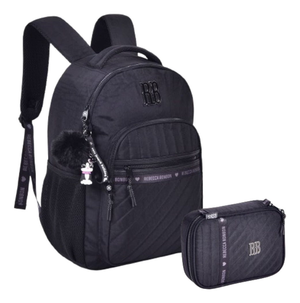 Kit Mochila Estojo Rebecca Bonbon Sweet Dream Escolar Menina